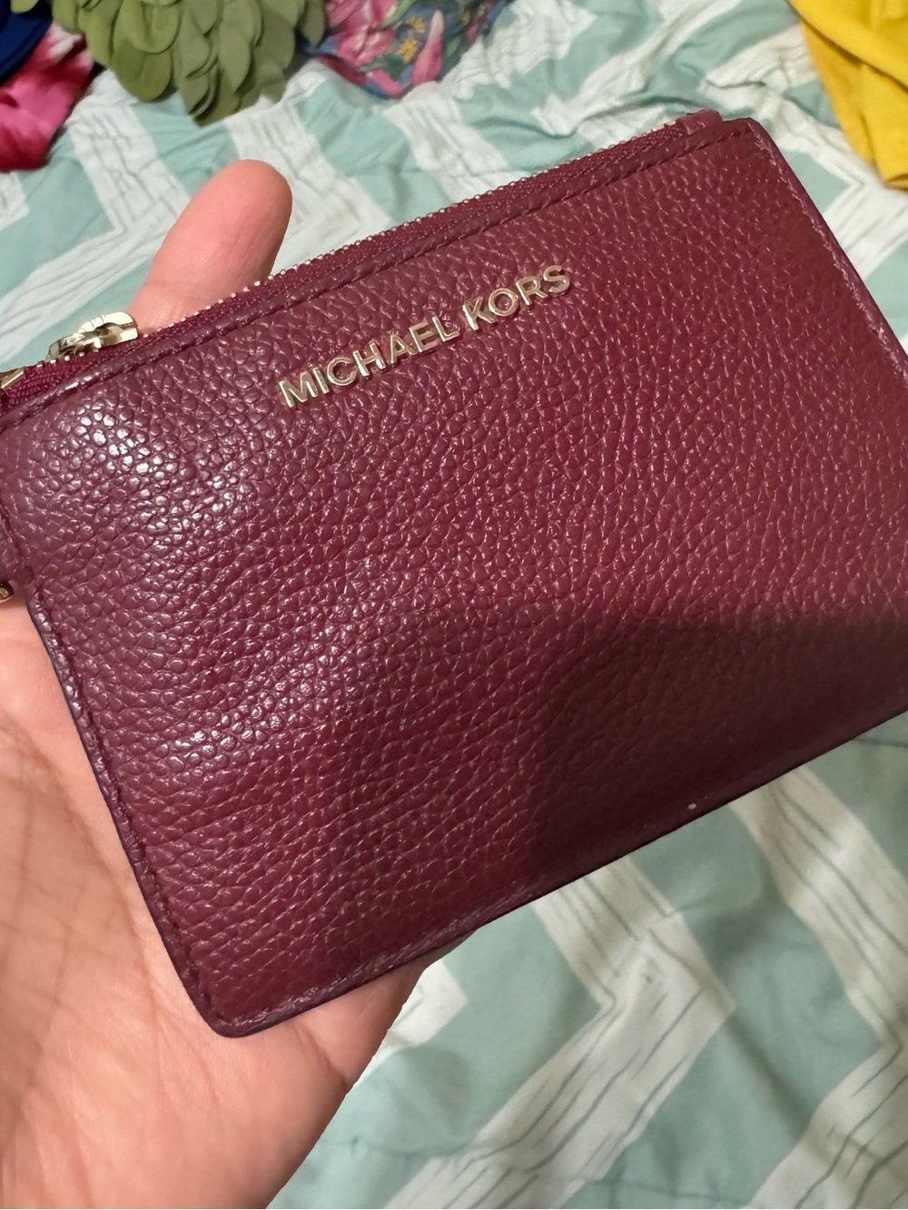 Michael Kors id coin zip pouch wristlet